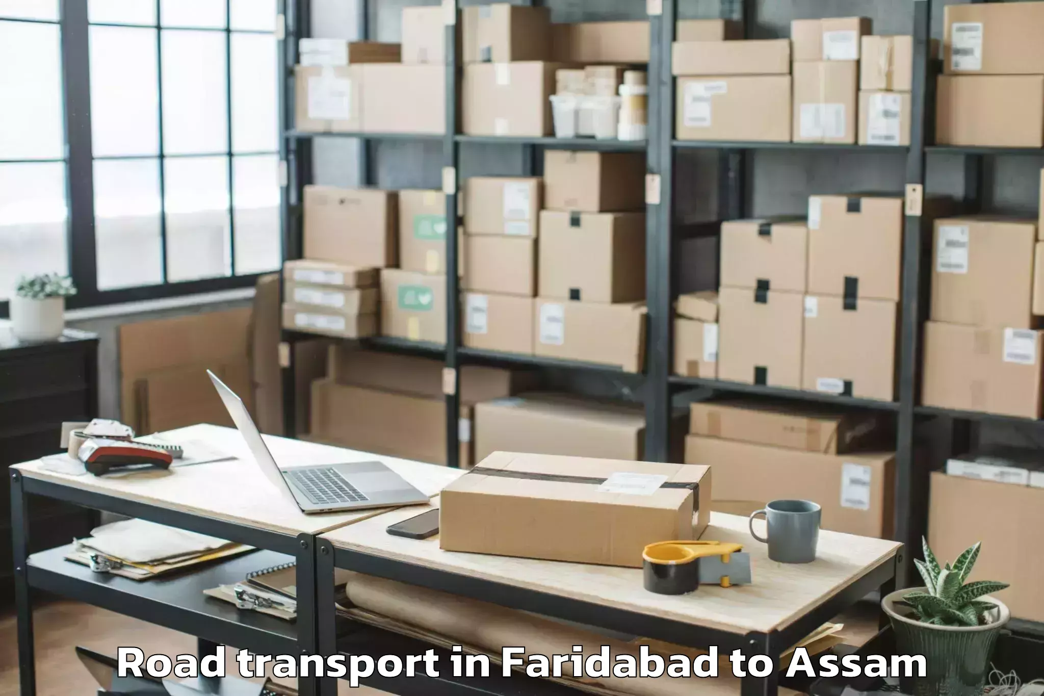 Easy Faridabad to Dhuburi Road Transport Booking